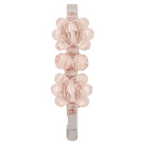 Mini Flower Hair Clip - Simone Rocha - Brass - Pink